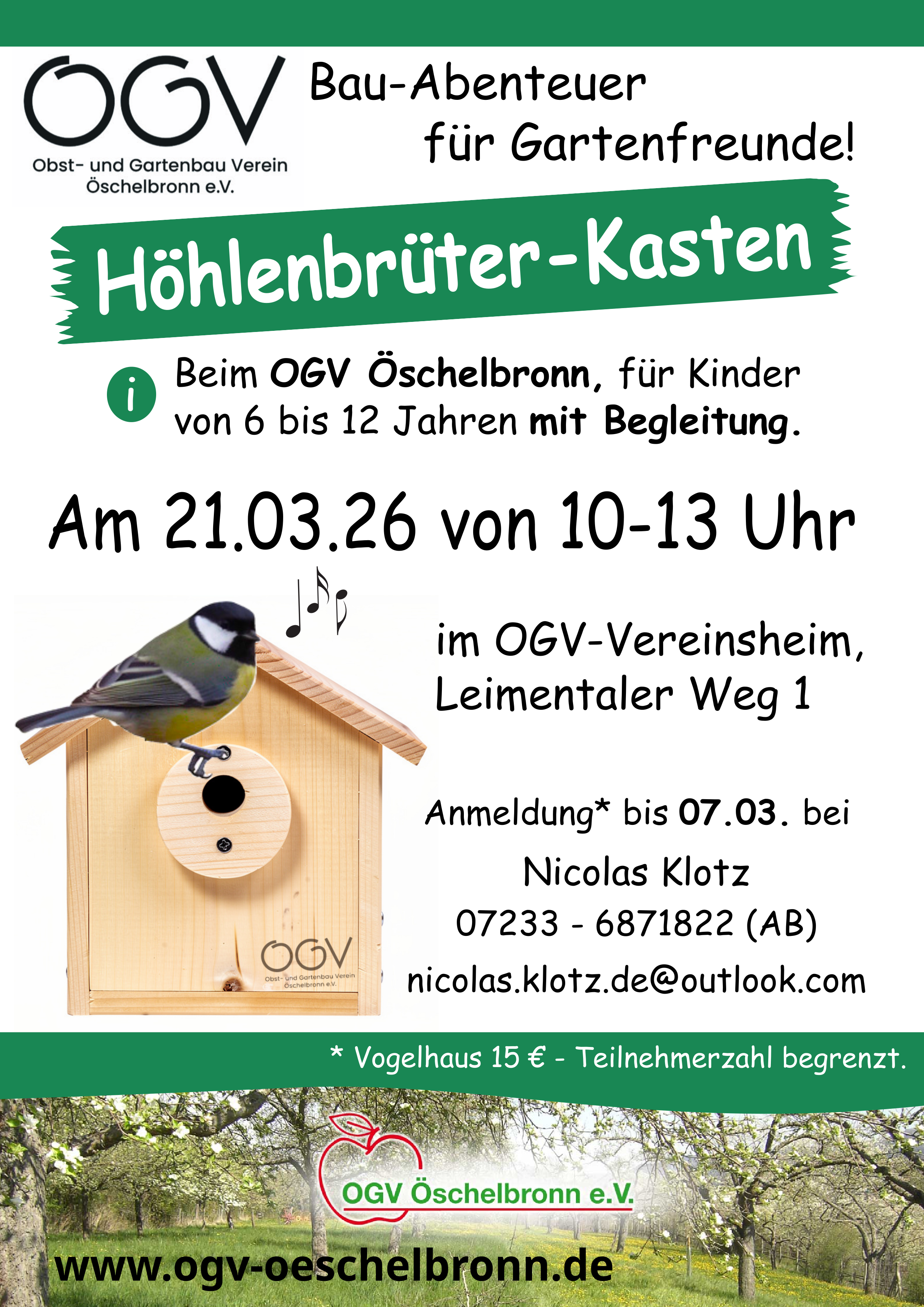 Webseite Plakat OGV Nistkasten 2026